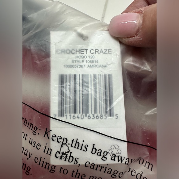 The Sak Crochet Craze 120 Hobo Americana Large Shoulder Purse with Single Strap - Picture 6 of 6